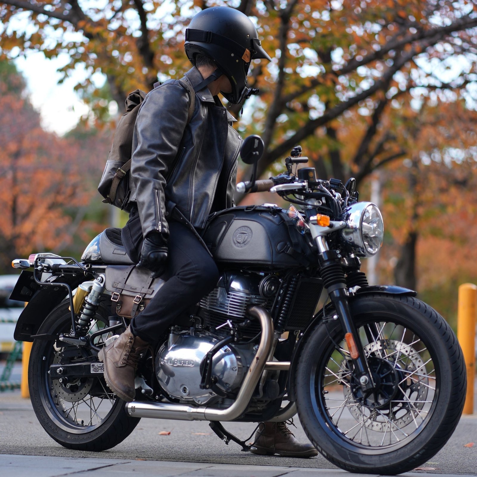 SS Motocorp Performance Bred 2x2 Full System Exhaust with Short Cans for Royal Enfield Interceptor 650 & Continental GT 650 | Matte & Mirror Finish — 2 Nos. o2 Sensors- Old Version- Mirror Finish image 3
