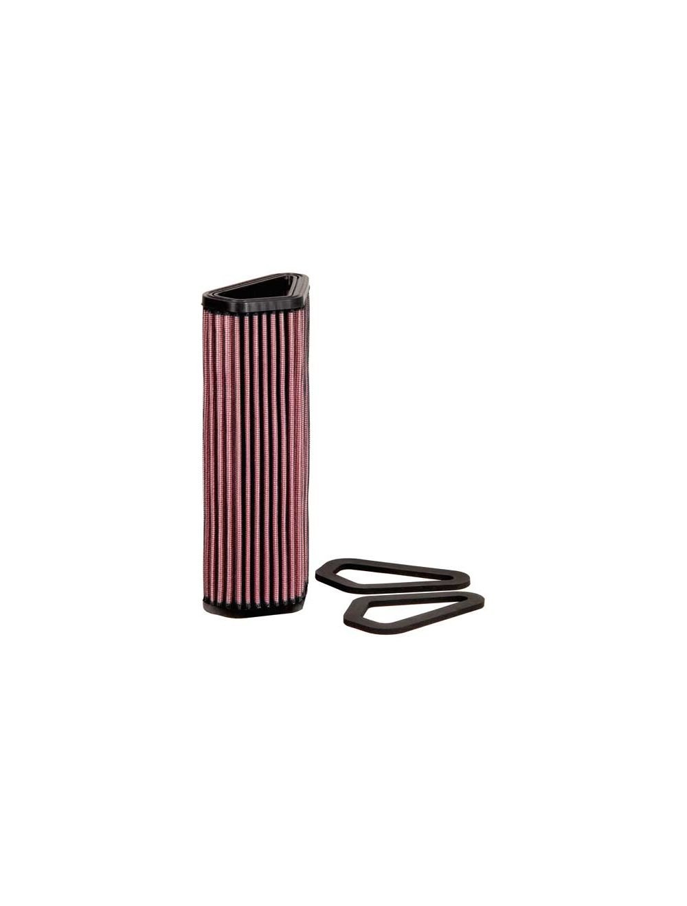 K&N DU-1007 High-Flow Air Filter for Ducati Diavel, Streetfighter, 848, 1098 & 1198 (2007-2018) | Washable Performance Air Filter