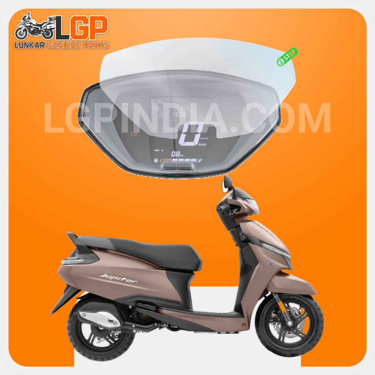 LGP SCREEN GUARD DISPLAY PROTECTOR TVS — JUPITER 110 ZX (WITH BUTTON HOLE) image 7