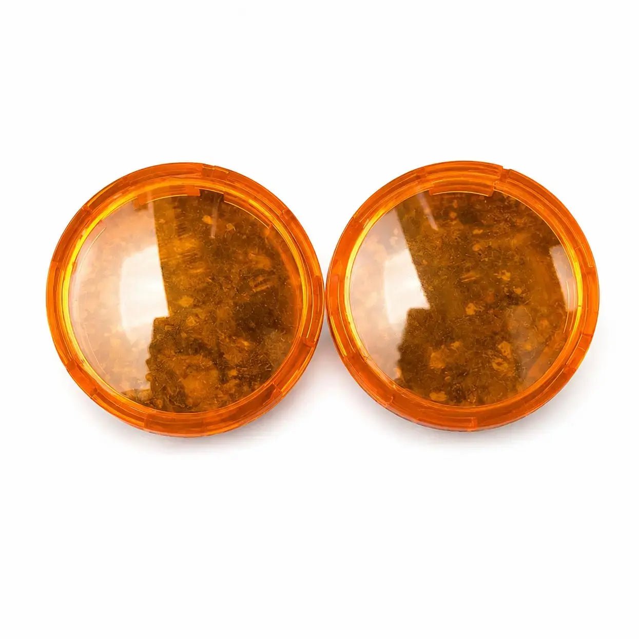 Harley Davidson Iron 883 Front Indicator Lens Cover Set Amber