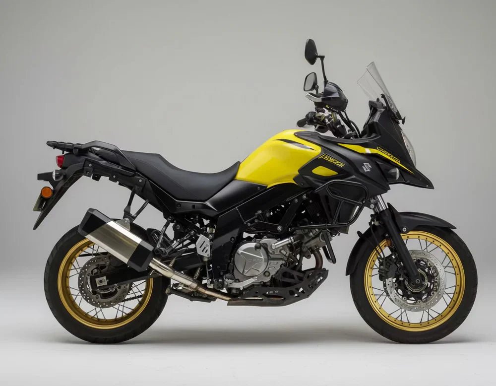 Barrel Storm Slip-On Exhaust with Mid Pipe for Suzuki V-Strom 650 | 304 Stainless Steel Performance Exhaust image 6