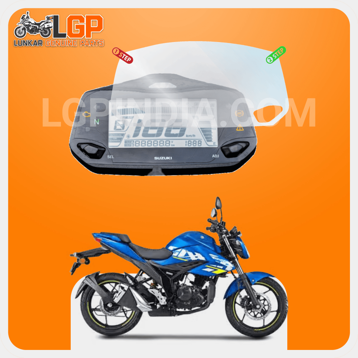 LGP SCREEN GUARD DISPLAY PROTECTOR SUZUKI — ACCESS 125 (TFT METER) image 5