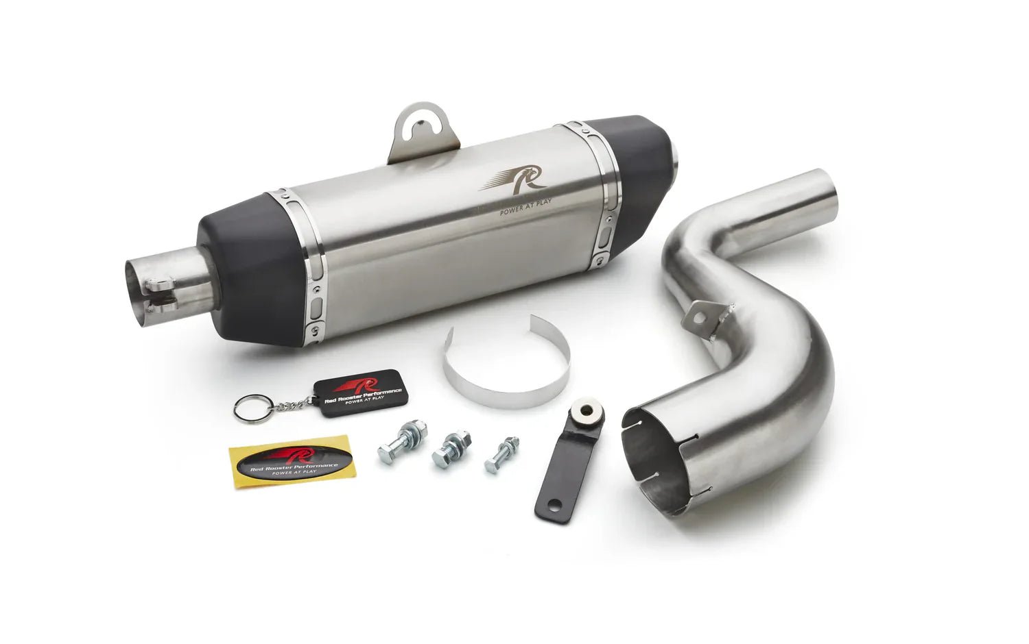 Red Rooster Galactic Exhaust for KTM RC 390 | Performance Stainless Steel Exhaust image 3