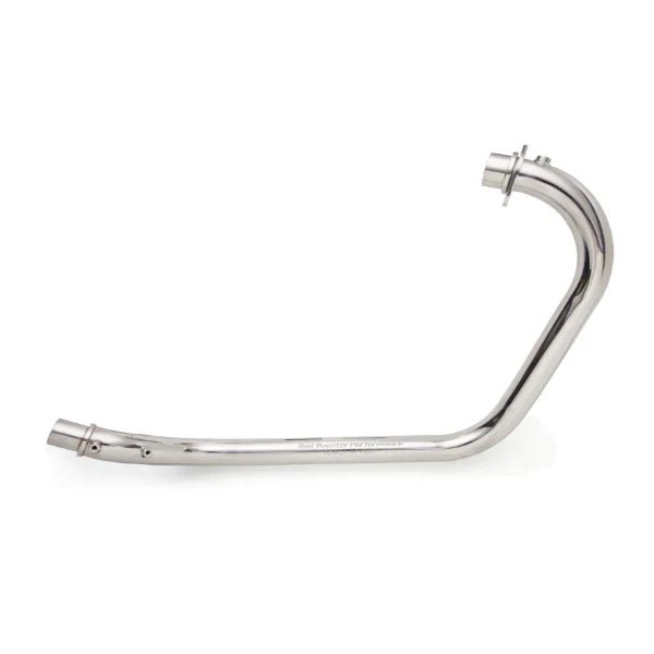Red Rooster Vertex Header Pipes for Himalayan & Scram 411 – Stainless Steel Performance Header (Polish / Matte) — Polish image 4
