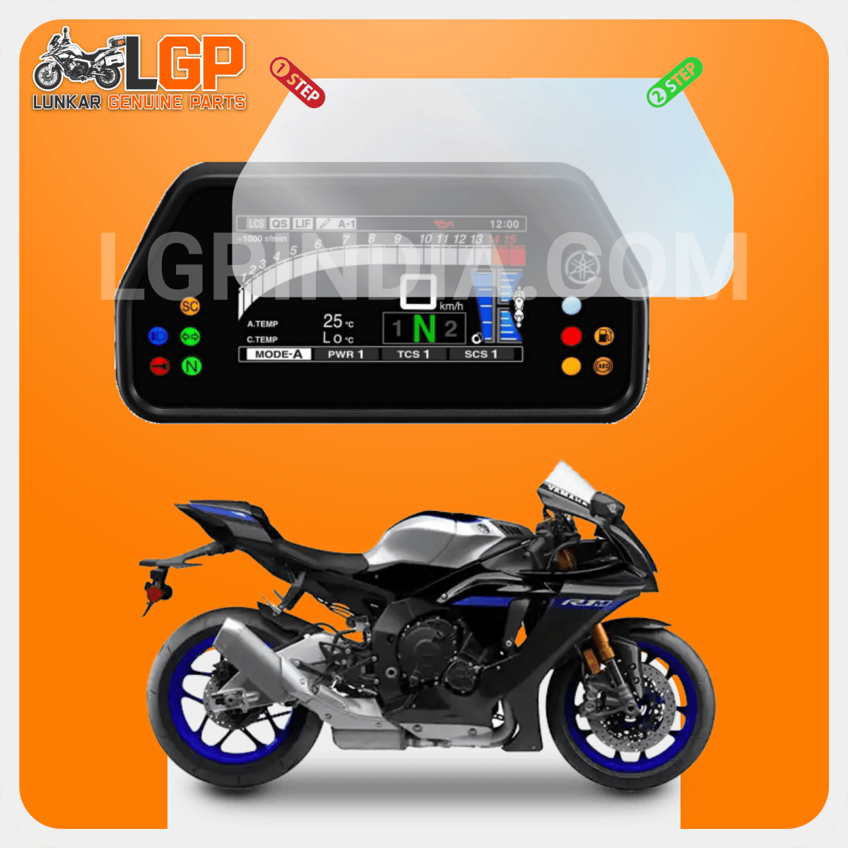 LGP SCREEN GUARD DISPLAY PROTECTOR YAMAHA — FZ v2/ FAZER v2 image 12