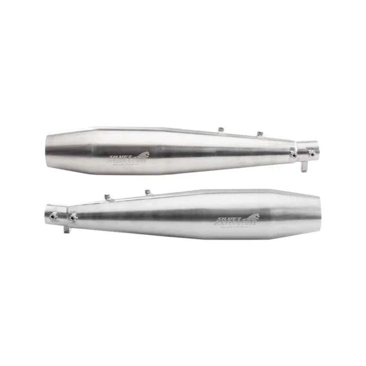 Silver Stallion Performance (SSP) Exhaust for Royal Enfield Interceptor 650 / Continental GT 650 Twin – Full System Performance Exhaust (Polished / Black / Brushed Finish) — Black image 3