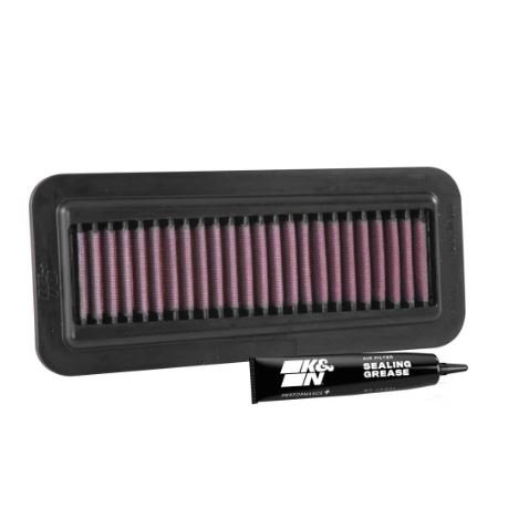 K&N YA-1414 High Performance Replacement Air Filter for Yamaha FZ FI Version 2.0, FZ16 V2, FZN150 & Byson 150 (2015-2018) | Washable & Reusable
