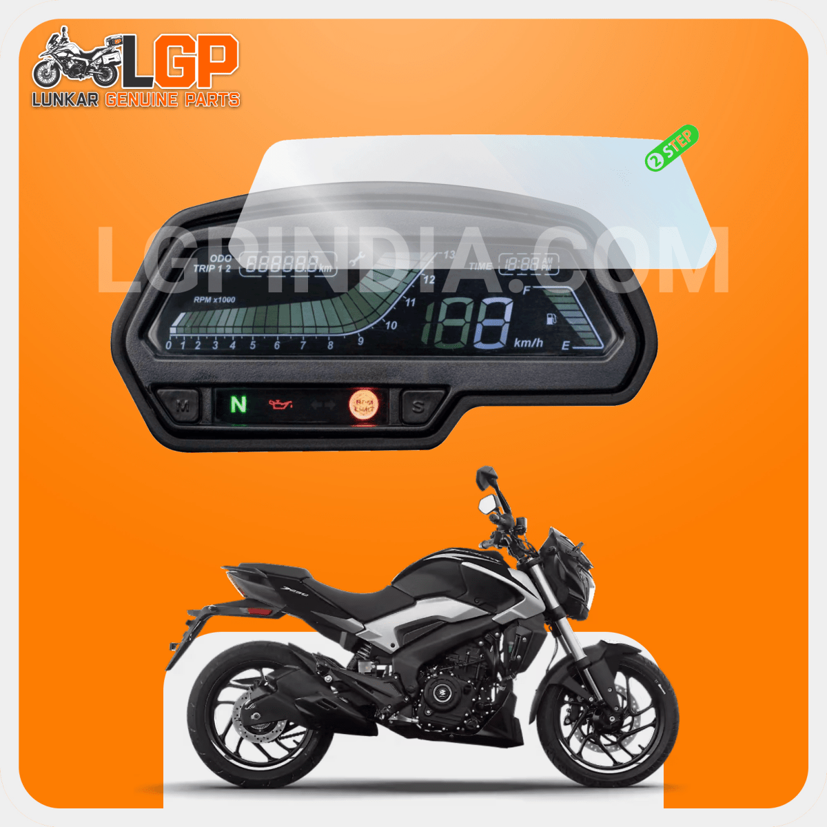 LGP SCREEN GUARD DISPLAY PROTECTOR BAJAJ — PULSAR NS / RS 200 image 9