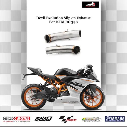 Devil Evolution Slip-On Exhaust with Link Pipe for KTM 390 Adventure (2020–2025) | Performance Stainless Steel Muffler with dB Killer image 2