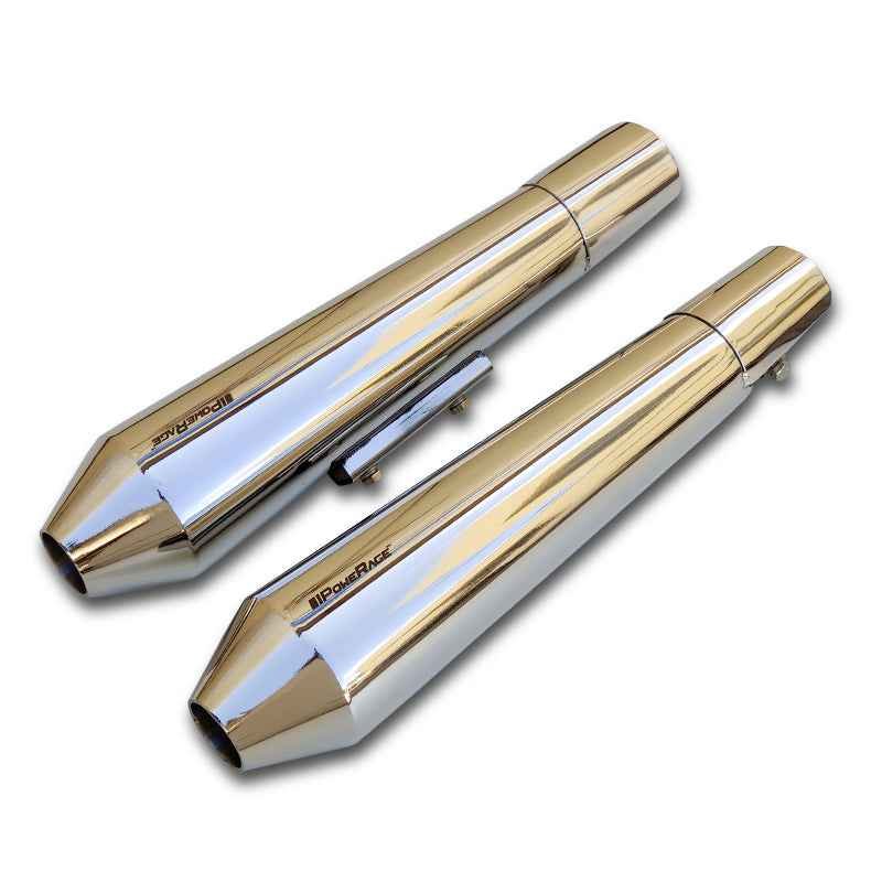 Powerage Slip-On Exhaust for Royal Enfield Continental GT 650 / Interceptor 650 - Polished Short