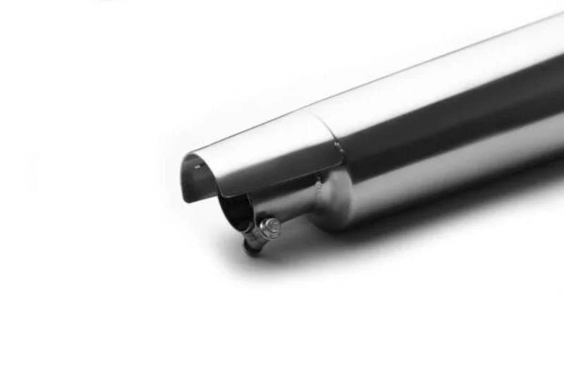 AEW TE 103 Megaphone Performance Exhaust for Interceptor 650 / Continental GT 650 | Black & Stainless Steel Variants — Stainless Steel Mirror Polish image 11