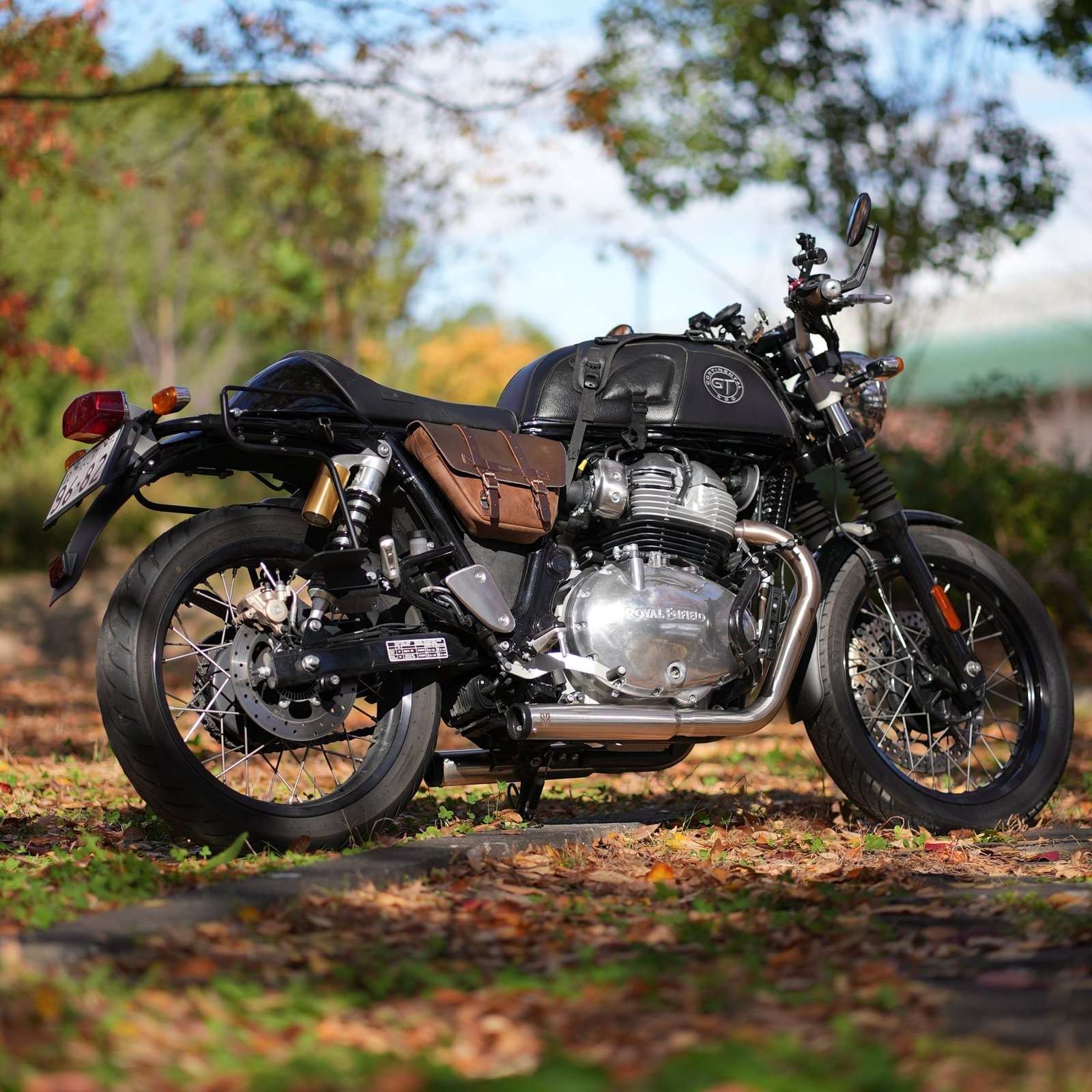 SS Motocorp Performance Bred 2x2 Full System Exhaust with Short Cans for Royal Enfield Interceptor 650 & Continental GT 650 | Matte & Mirror Finish — 2 Nos. o2 Sensors- Old Version- Matte Finish image 2
