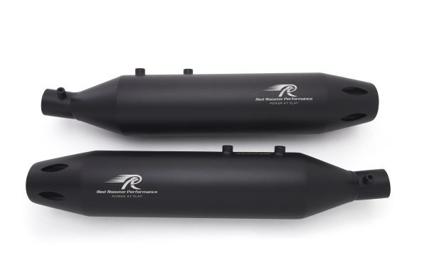 Red Rooster Astral Pro Black Matte Exhaust for Royal Enfield Super Meteor 650 image 2