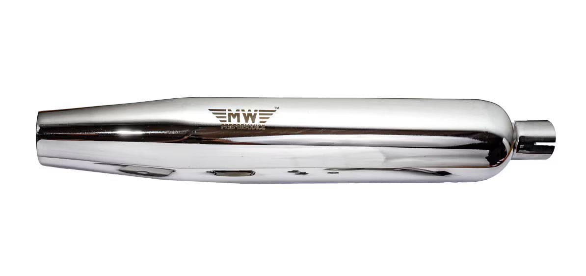 Motowings Performance Magnetor Exhaust (Steel Polish) for Royal Enfield Meteor 350 / Classic 350 Reborn / Standard 350 | J-Platform Slip-On Upgrade image 3