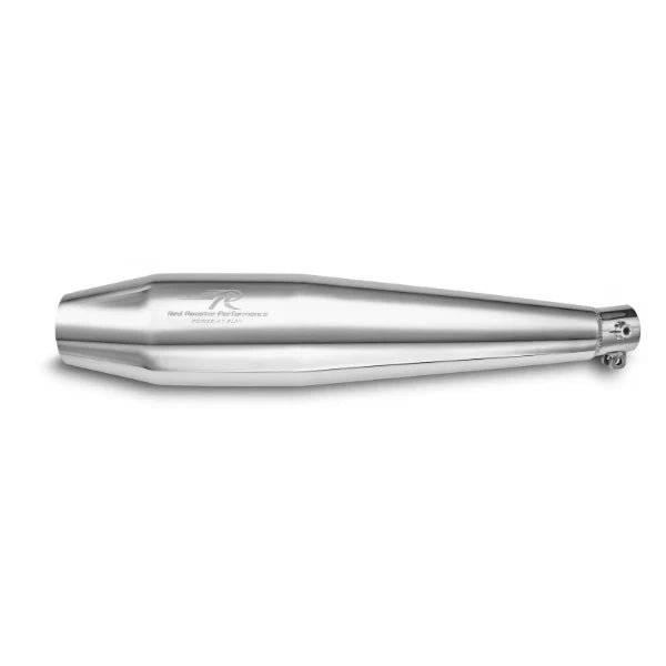 Red Rooster Pegasus Exhaust for Honda H’ness CB350 (Polish / Black) — Black image 4