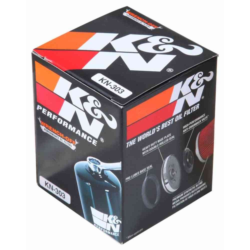 K&N KN-303 Kawasaki Ninja 300 High-Flow Cartridge Oil Filter – Premium Performance Engine Protection Filter
