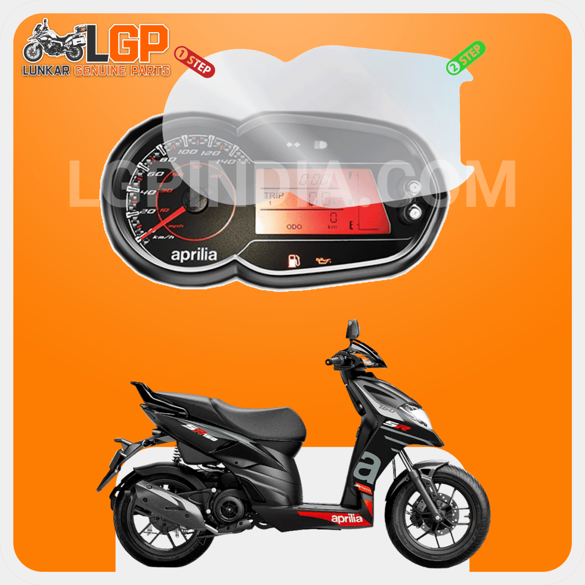 LGP SCREEN GUARD DISPLAY PROTECTOR APRILLA — APRILIA SXR 125 / 160/ APRILIA SR 125 / SR 160 (2025+) image 3