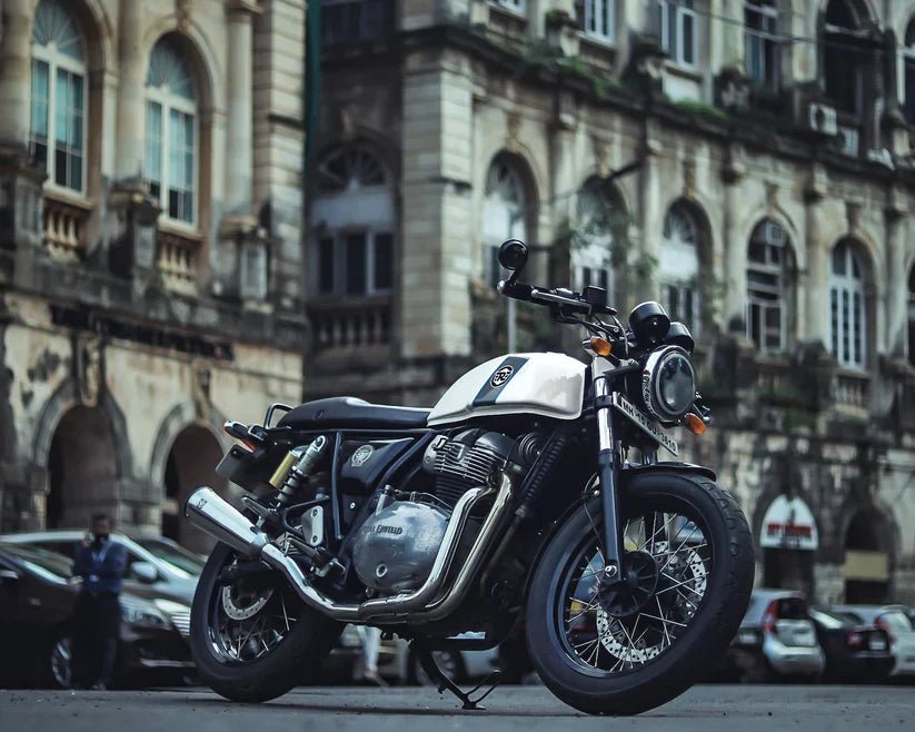 SS Motocorp 2x1 Full System Exhaust with Fat Can for Royal Enfield Interceptor 650 / Continental GT 650 | Performance Exhaust (2 O2 Sensor Compatible) image 3
