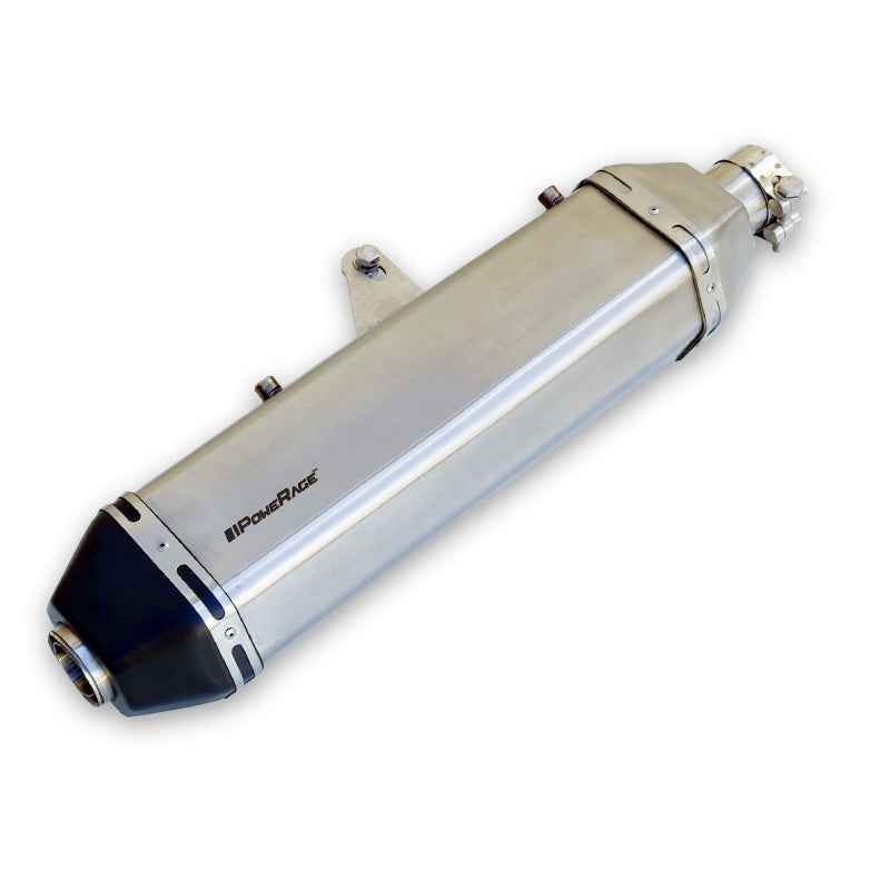 Powerage Slip-On Exhaust for Royal Enfield Himalayan 411 - Brushed Steel