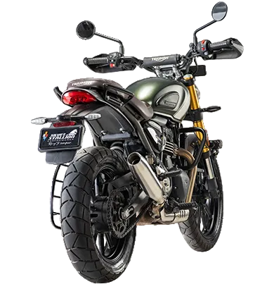 Triumph Speed 400 / Scrambler 400X / T4 Blaze Performance Exhaust | Silver Stallion | +2 BHP Power Boost | Silver / Black Matte / Brushed — Brushed image 4